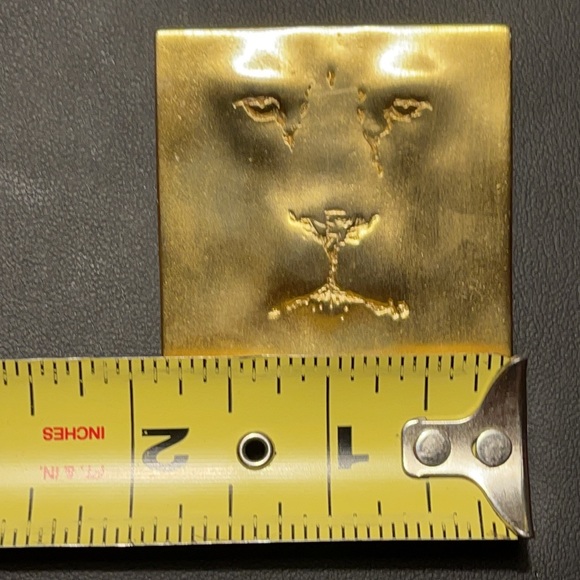 Jonette Jewelry JJ Lion Head Modernist Pin BROOCH Gold Tone GORGEOUS Piece 🦁 - Picture 10 of 16